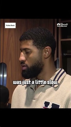 Paul George says the Sixers' offense was stagnant and played slow in their loss to the Nets