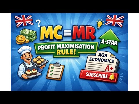 4.1.5.2 (2) MC = MR Explained Properly | Profit Maximisation | AQA A-Level Economics