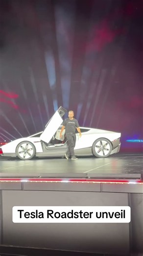 Tesla roadster unveil #fyp #viral #tesla #roadster