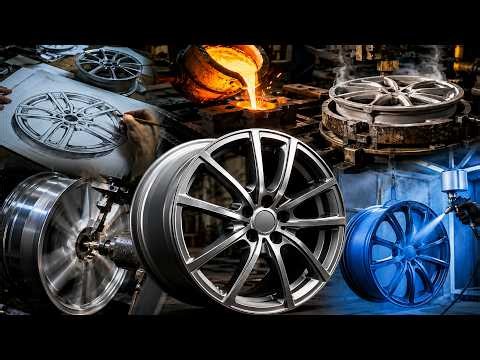Amazing Mass Production & Factory Process OF Alloy Wheels |Scrap Aluminum to Luxury CAR Alloy Wheels