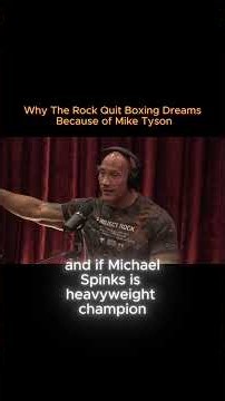 Why The Rock Quit Boxing Dreams Because of Mike Tyson