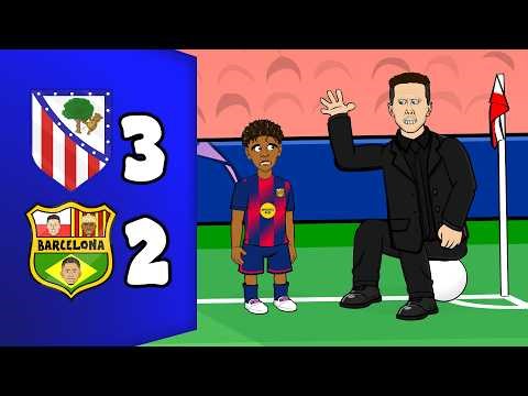ATLETI KNOCK BARCA OUT👋 Atletico Madrid 1-2 FC Barcelona (3-2) Champions League Highlights