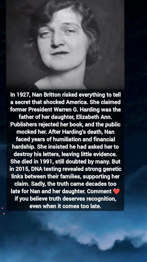 Nan Britton’s Shocking Secret: DNA Finally Revealed the Truth About President Harding