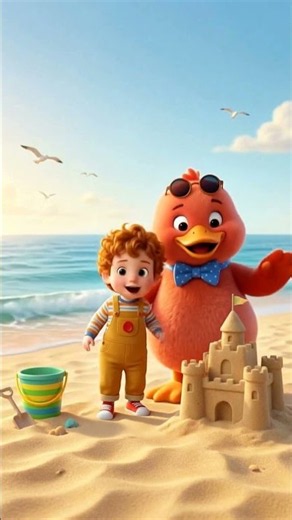 Splash Splash Beach Song 🏖️ Baby Bop & Quackers | Kids Songs