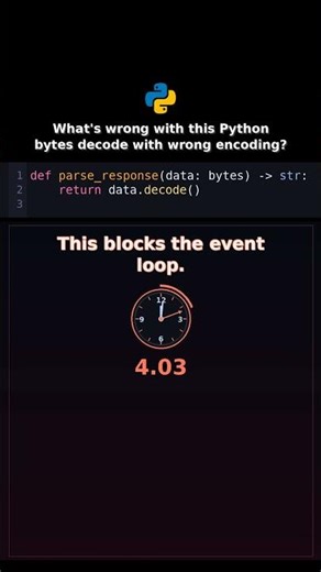 Whats wrong with this Python bytes decode with wrong encoding? #pythonreliability