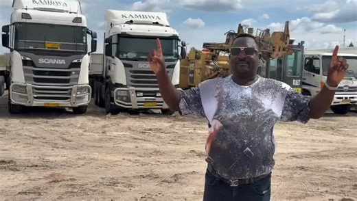 From MTC Airtime to Empire,Kambwa’s Journey of Grit and Growth OKAHAO,DEC 29,Entrepreneur David “Kambwa” Sheehama, widely known by his trade slogan “We do what we say,” recently lined up his fleet of business trucks as a powerful symbol of progress and perseverance. The display reflects a remarkable rise from humble beginnings by the youthful entrepreneur from Okahao in the Omusati Region. A former youth leader who served as Chairperson of the Omusati Regional Youth Forum, Kambwa began his busin