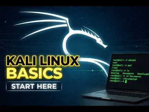 Kali Linux Basics for Beginners 👉 | Start Cyber Security Today 🔐