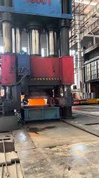 Inside the forging factory 4000 Ton Press Crushes Red Hot Steel #forging #industrial #process