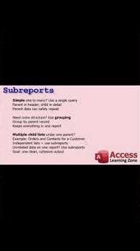 Combine contacts, orders, and more as independent sub-reports in one Microsoft Access parent report