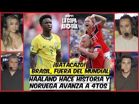 BRASIL ES ELIMINADO del MUNDIAL por NORUEGA con GOLAZOS de un HAALAND INTRATABLE | La Copa al Día