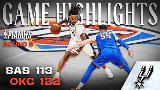 San Antonio Spurs vs OKC Thunder | Western Conference Finals Game 2 Highlights