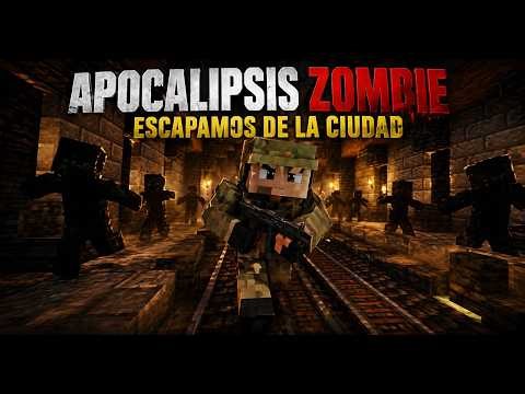 Minecraft zombi apocalipsis mod escapamos de la cuidad #minecraft #español #horror #zombies