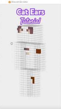 How to Make Cat Ears for Minecraft Skins!