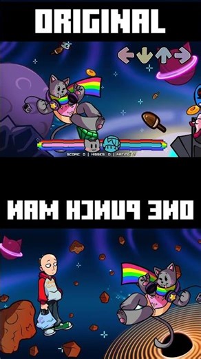 [FNF] Epic Showdown: Nyan Cat Battles One Punch Man #FNF #NyanCat #OnePunchMan
