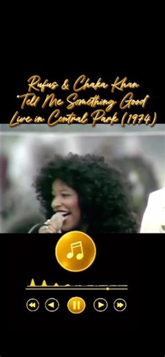 Rufus & Chaka Khan – “Tell Me Something Good” Live in Central Park (1974) #musichistory