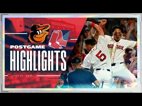 RED SOX HIGHLIGHTS: Red Sox vs. Orioles - Caleb Durbin Lights Up Fenway Park