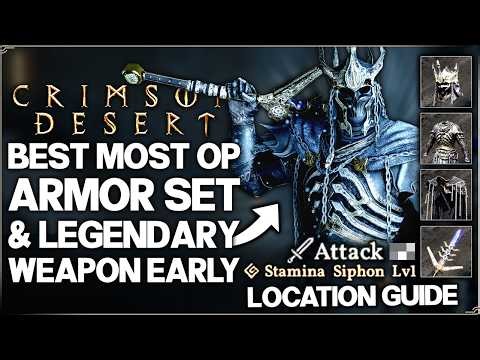 Crimson Desert - Best INSANE Legendary Armor Set & Weapon You NEED Early - OP Frozen Anguish Guide!