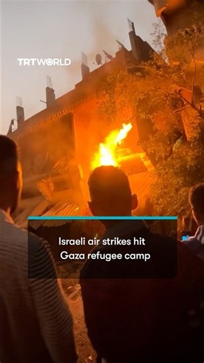 Israeli air strikes target Maghazi refugee camp in Gaza
