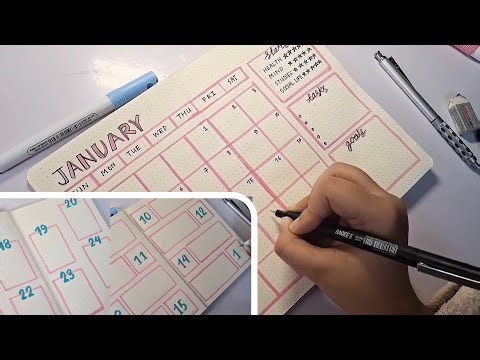 January Bullet Journal Setup ✨Monthly and 4 Weekly Pages Layouts Minimal + Productive 