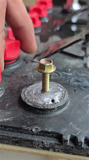 The damaged batteryheadisrepaired #Battery #repair
