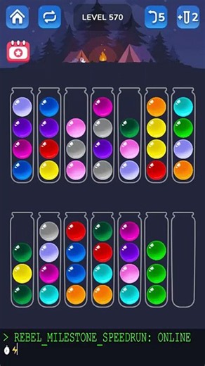 Ball Sort Level 570: Ultra Fast Speedrun Matrix! ⏱️⚡