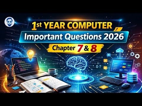 Class 11 computer science chapter 7 & 8 important questions | 1st year computer