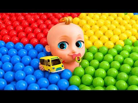 Johny Johny Yes Papa + Wheels On The Bus - Learn Colors - Baby Kids Songs & Nursery Rhymes