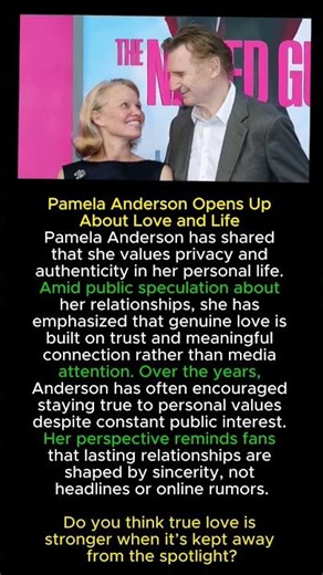 Pamela Anderson Opens Up About Love and Life