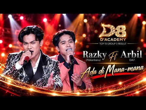 Razky (Pekanbaru) Ft Arbil DA7 🎤 Ada di Mana-mana | D’Academy 8 Top 15 Grup 3 Result