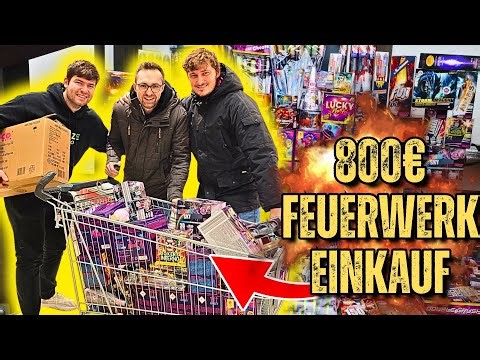 800€ FEUERWERK-EINKAUFSTOUR 2025/26 😍🔥