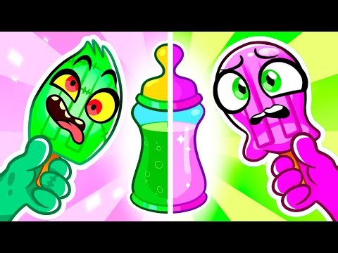 Zombie VS Princess IceCream | Cartoon | Slick Slime Sam Song for Kids