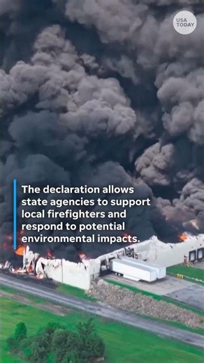 Massive fire erupts at warehouse in West Virginia causing state of emergency