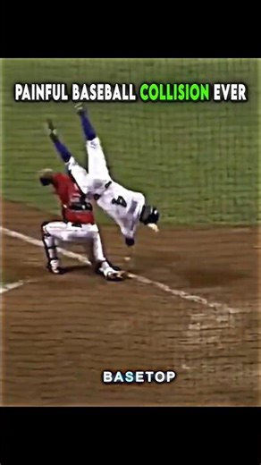 Painful baseball collision Ever ⚾ #shorts #baseball
