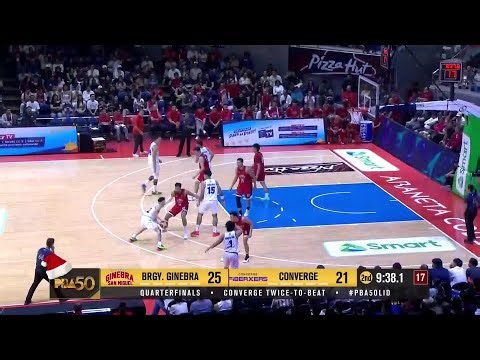 BRGY. GINEBRA vs. CONVERGE | 2ND QUARTER HIGHLIGHTS | QUARTERFINALS | PBA SEASON 50 PHILIPPINE CUP