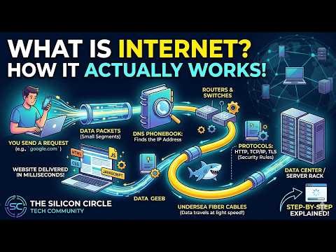 How the Internet Actually Works? What is the Internet? | DNS, IP Addresses & Packets Explained
