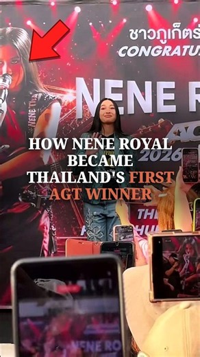 Nene Royal Became Thailand's FIRST AGT WINNER #asia #thailand