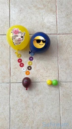 Popping balloons with colored water 💥🎨 reverse #poppballons #satisfying #relaxing #oddlysatisfying