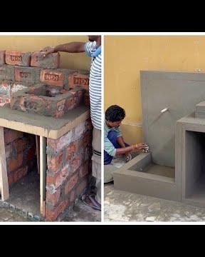 DIY Cement Wash Basin from Bricks 🧱✨ | Budget Friendly Build