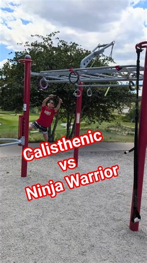 ninja warrior takes over calisthenics park