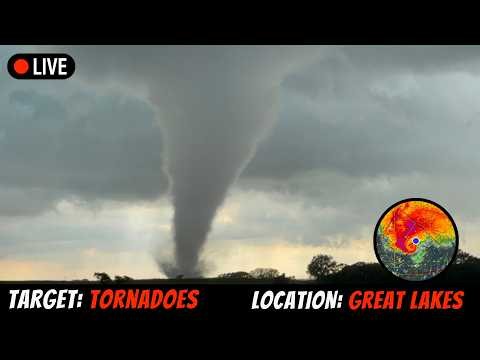 🔴 LIVE Supercells heading towards Indianapolis - LIVE STORM CHASER