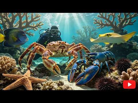Deep Water Pro ⚡ Fast Catching Fish, Shrimp, Crabs & Eels 🤯 #FastCatch #Diving #Seafood