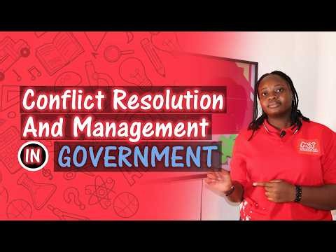 Conflict Resolution and Management