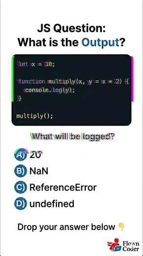 Why Is the Output NaN? 🤯 JavaScript Shadowing explained! | @flown_coder #coding #learnjs