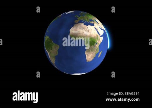 Rotating earth globe 3d animation global planet atmosphere space background seamless loop 4k. Stunning rotating earth globe 3d animation realistic detailed map continents oceans 4k Stock Video Footage - Alamy