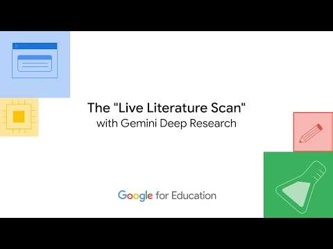 Gemini Faculty Fundamentals: The "Live Literature Scan" with Gemini Deep Research
