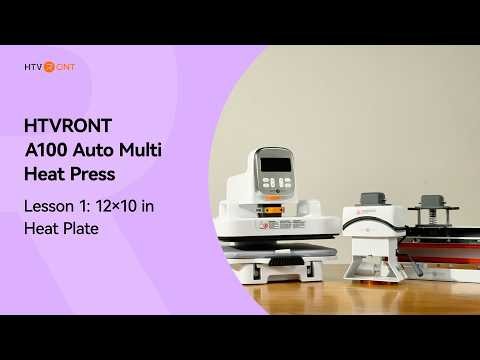 HTVRONT A100 Auto Multi Heat Press Lesson 1: 12×10 in Heat Plate