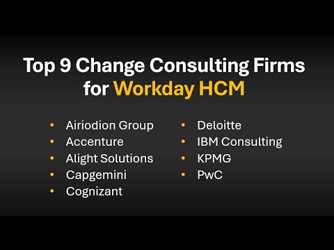 Top 9 Best Workday HCM Change Management Consulting Firms | 2026 Ranking