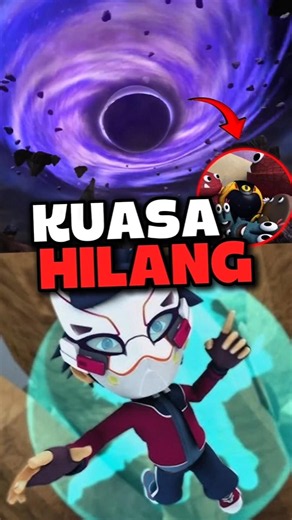 3 Kuasa hilang di animasi Boboiboy #shorts #boboiboy