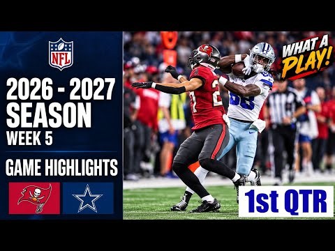 Tampa Bay Buccaneers vs. Dallas Cowboys TNF | Game Highlights 1st-Qtr | Week 5 NFL 2026
