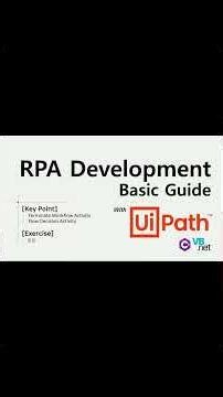 [UiPath][기초편] 23강 Terminate Workflow and Flow Decision Shorts #rpa #uipath #education